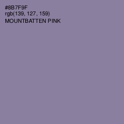 #8B7F9F - Mountbatten Pink Color Image